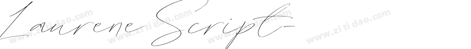Laurene Script字体转换